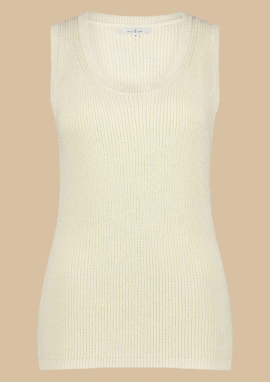 circle of trust Alora Top Bone White