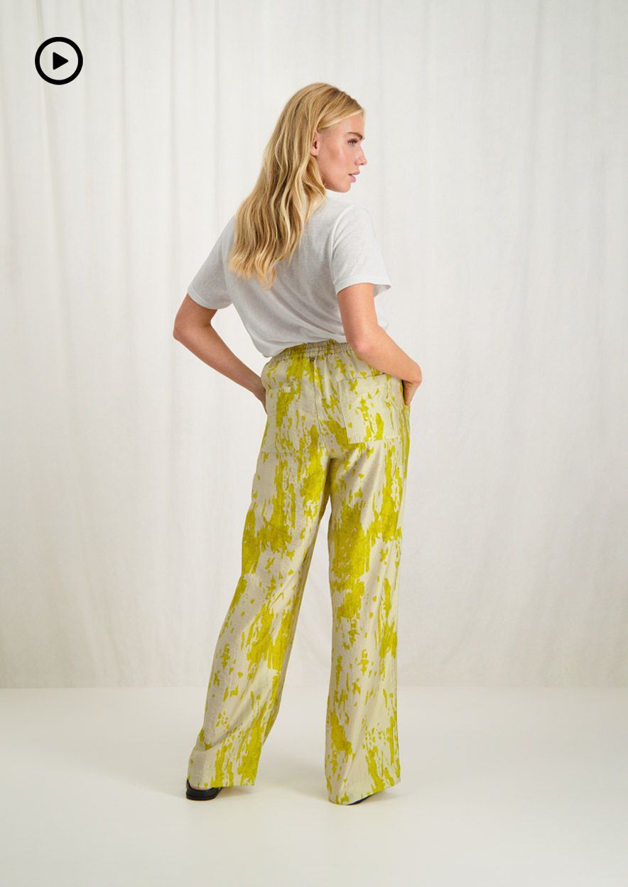 circle of trust Ariel Pants Lime Marble