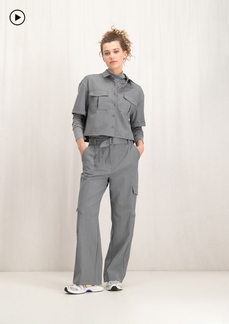 Circle Of Trust Ava Top Dark Grey Melange