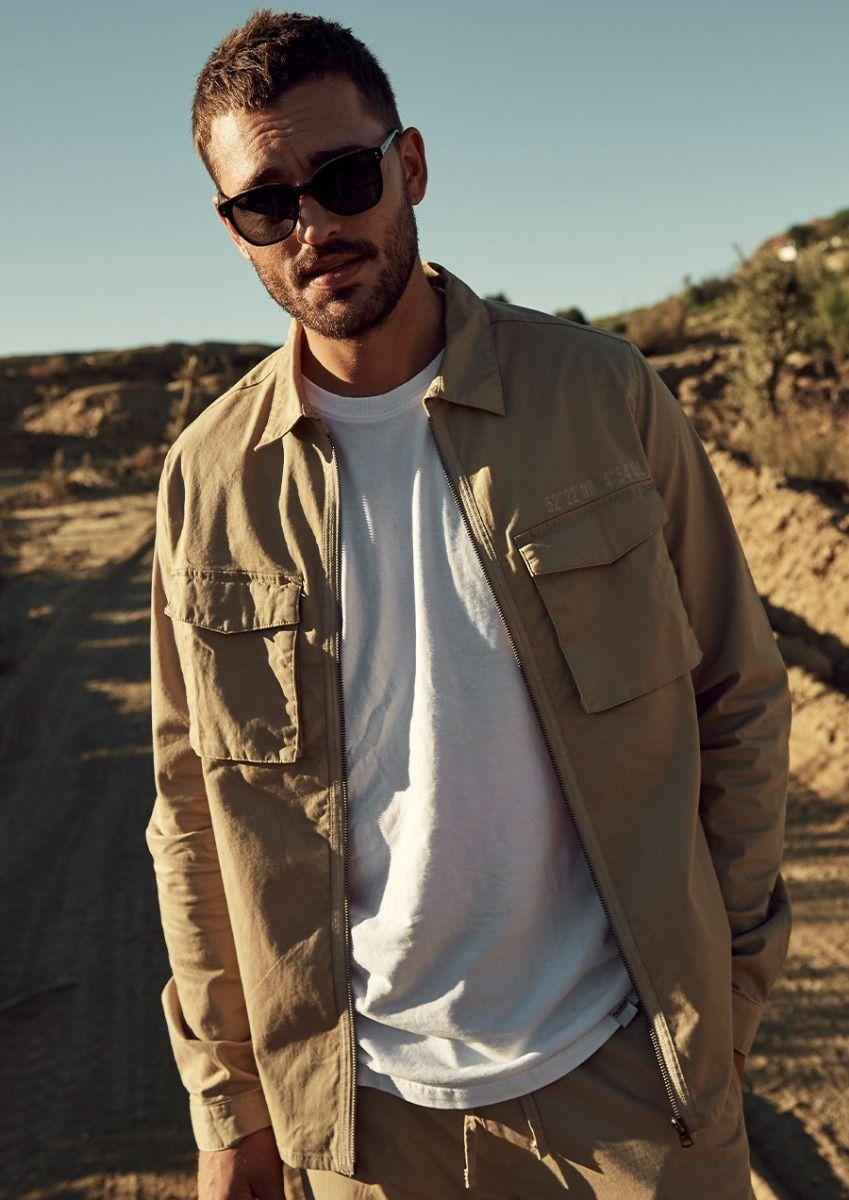 circle of trust Body Zip Shirt Coastal Beige