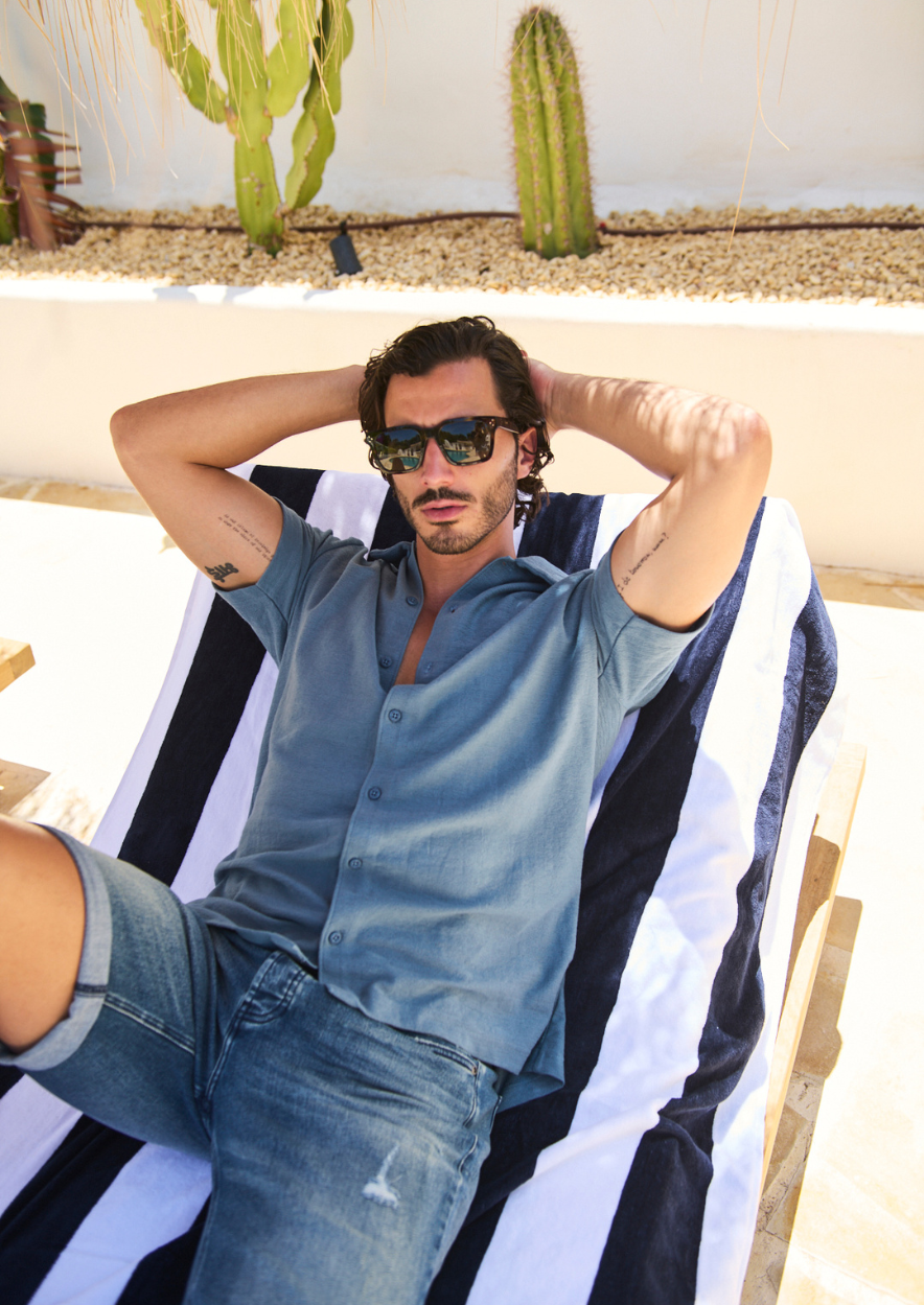 circle of trust Cam Polo Blue Mirage