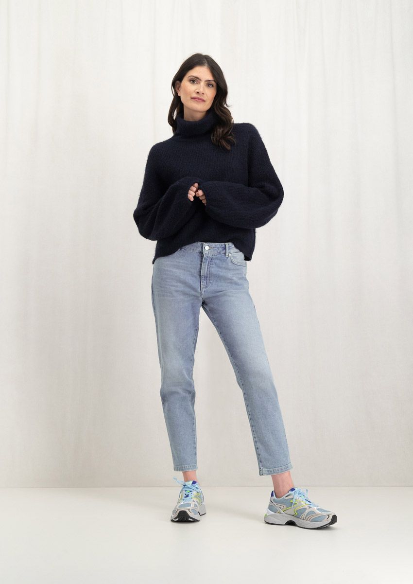 Circle Of Trust Chloe Denim Dash Blue - Mom Fit