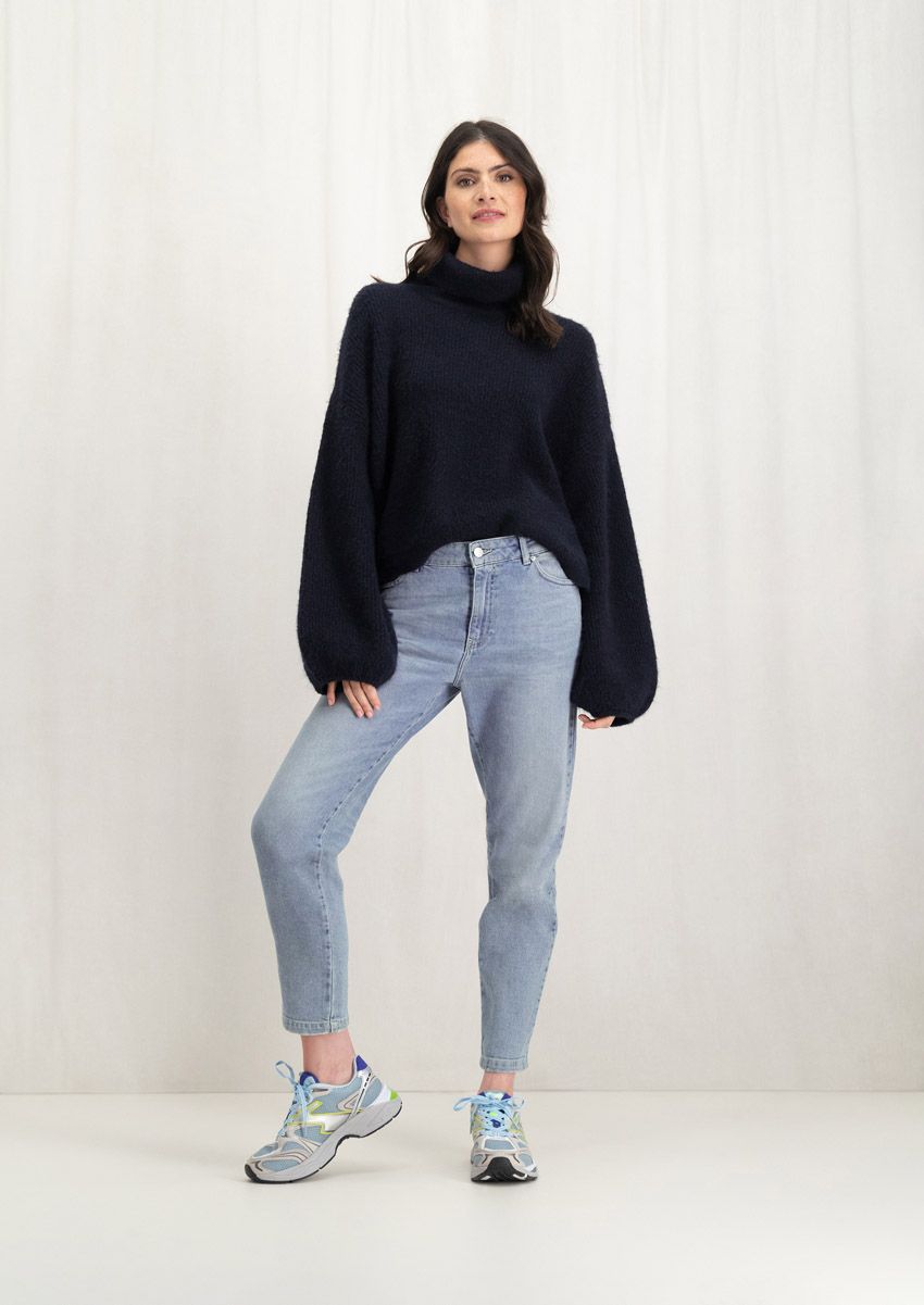 circle of trust Chloe Denim Dash Blue - Mom Fit