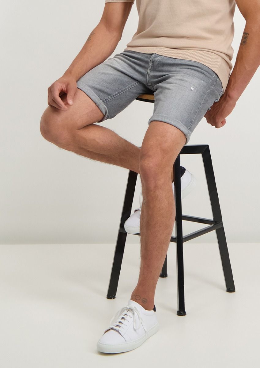 circle of trust Connor Denim Short Solid Grey