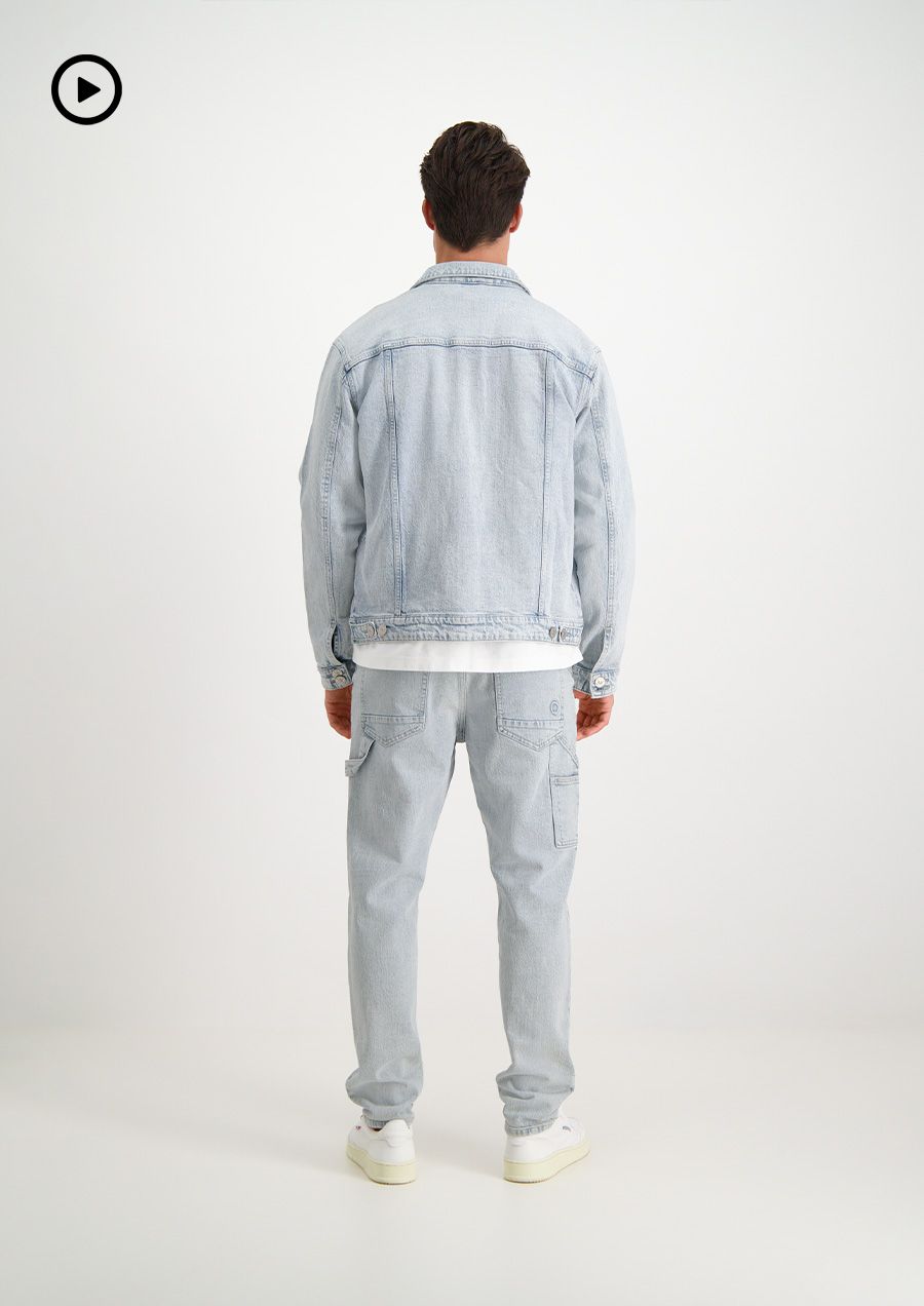 circle of trust Dean Denim Jacket Worn Out Indigo