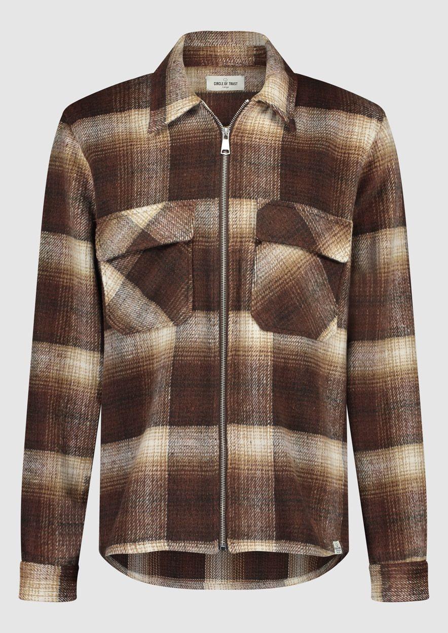 circle of trust Gary Overshirt Slate Brown