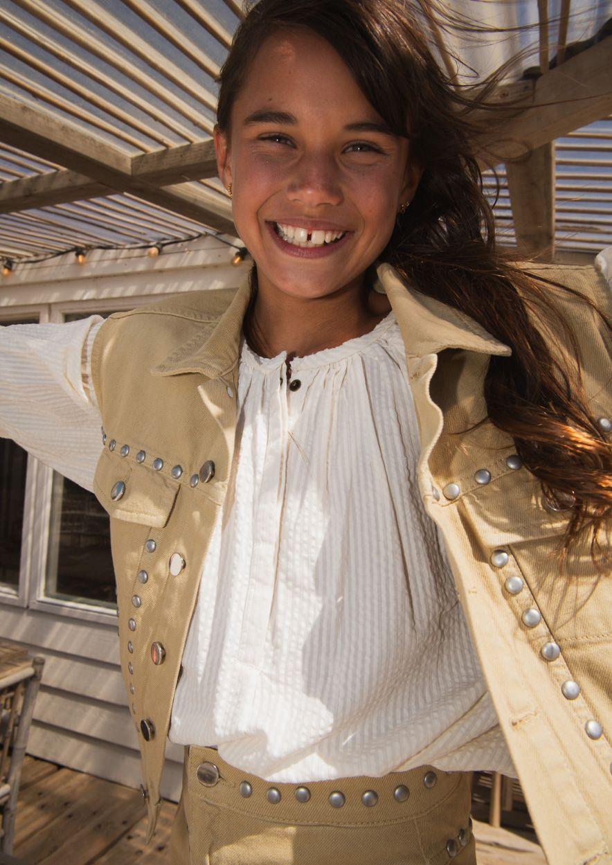 circle of trust Girls Dianna Blouse Bone White