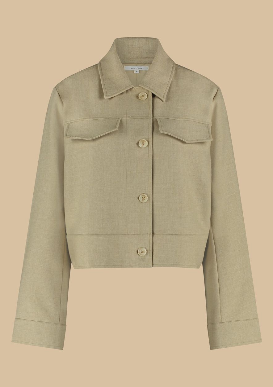 circle of trust Girls Faith Jacket Olive Grey