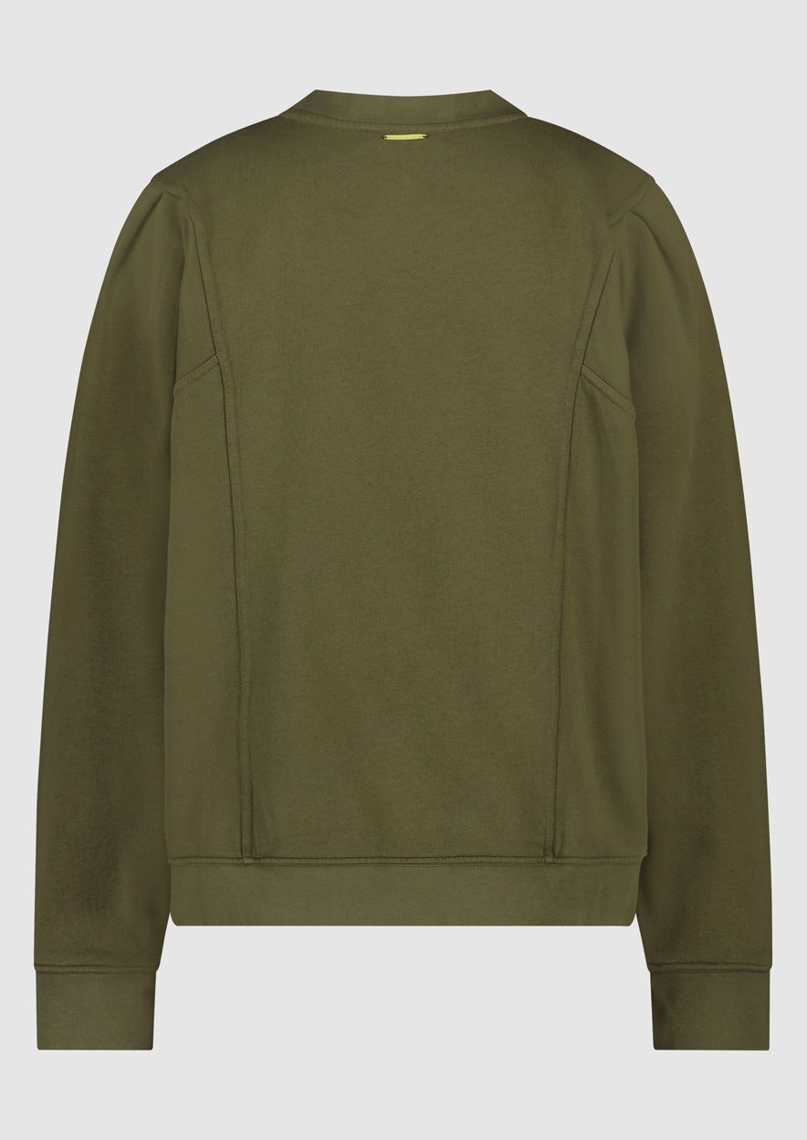 Circle Of Trust Girls Hailey Sweat Olive Bark Wash