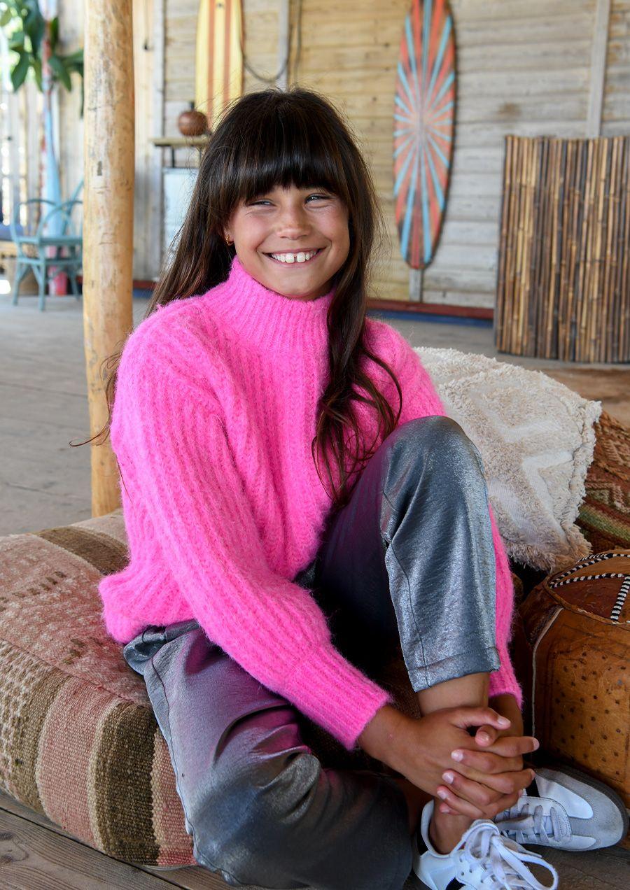 Circle Of Trust Girls Joelle Knit Knockout Pink