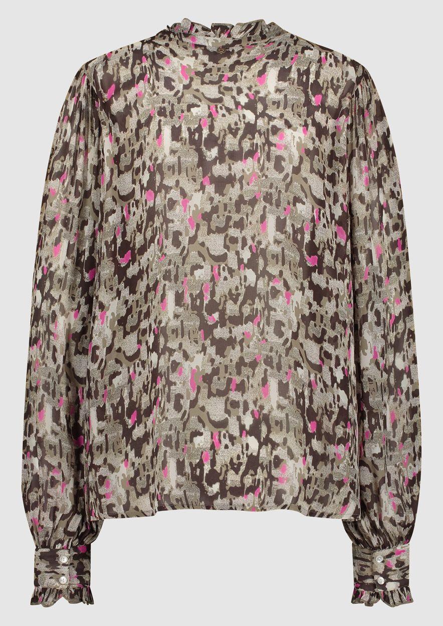 Circle Of Trust Girls Puck Blouse Neon Leo