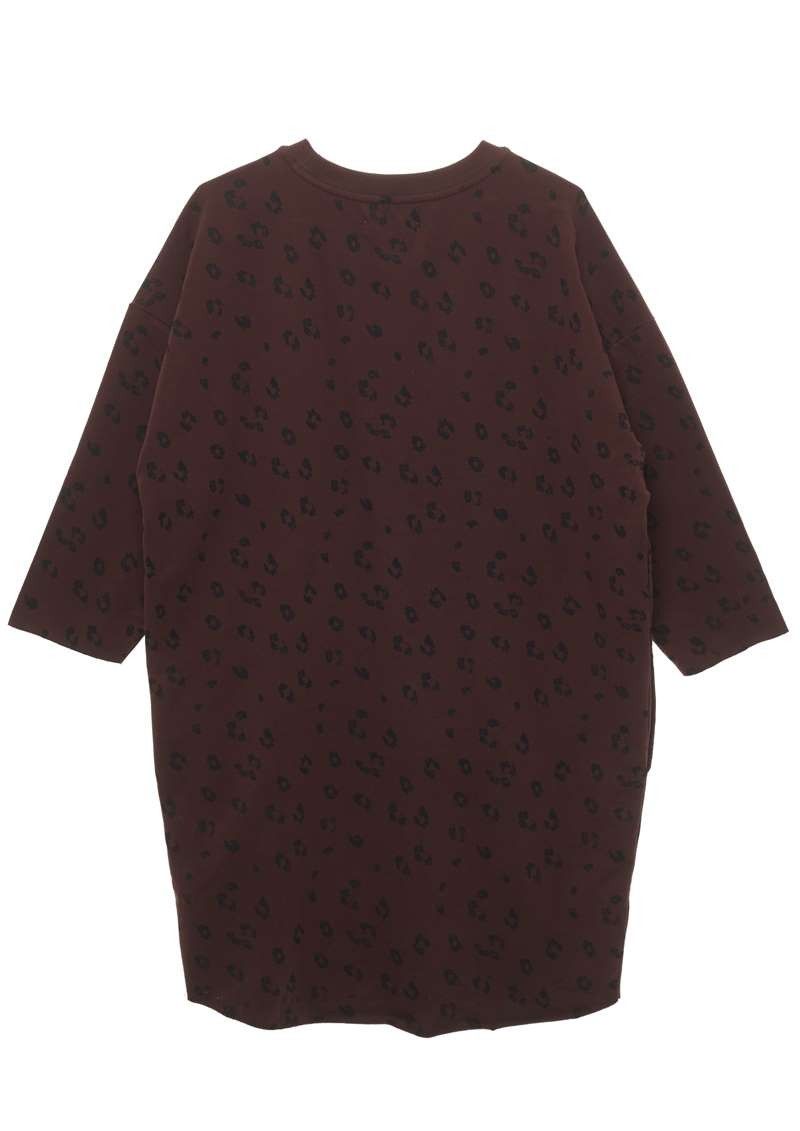 circle of trust Girls Zelia Dress Burnt Bordeaux