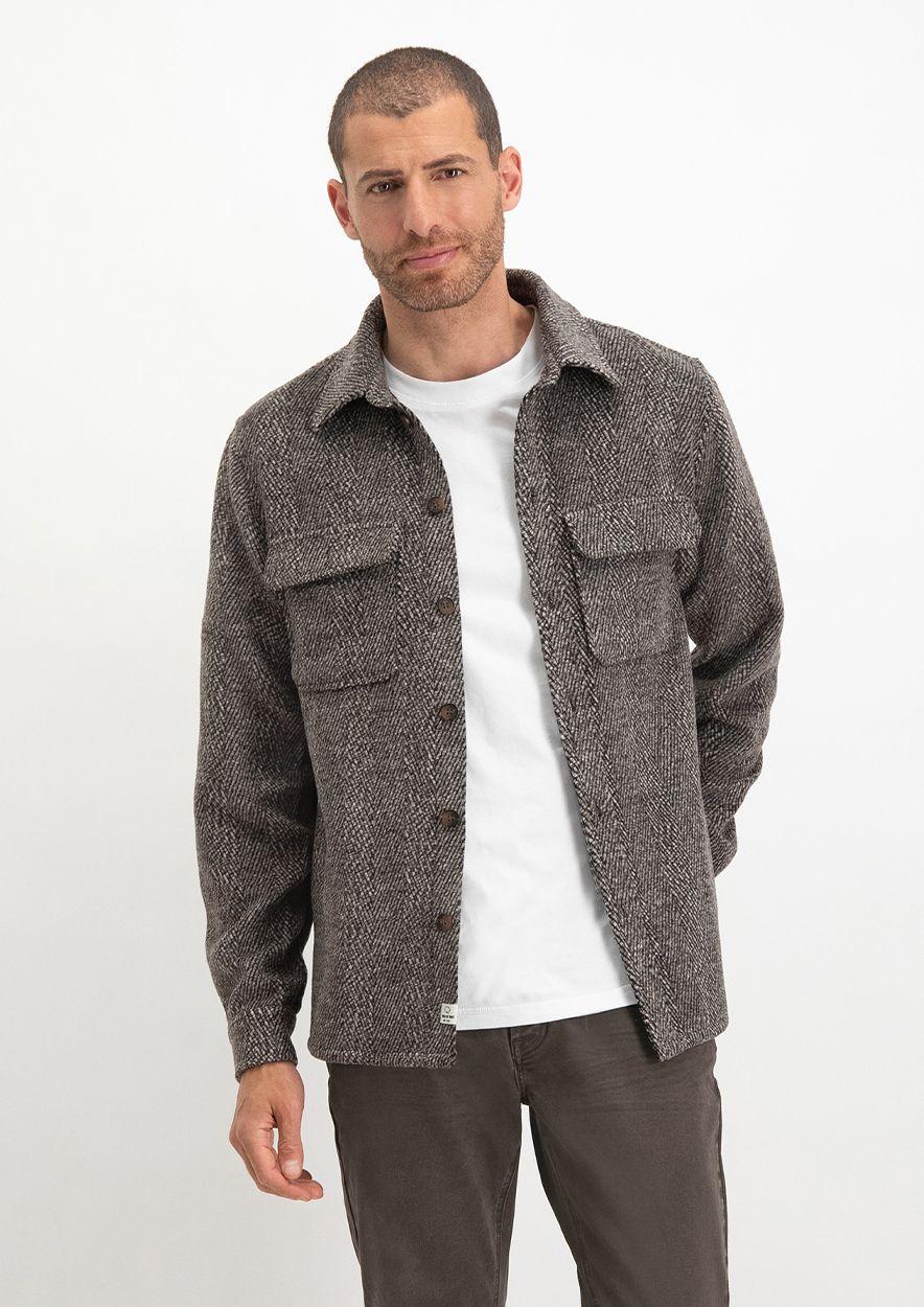 circle of trust Gustaf Overshirt Slate Brown