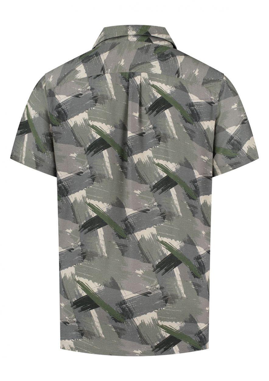 Circle Of Trust Henry Shirt Army Print