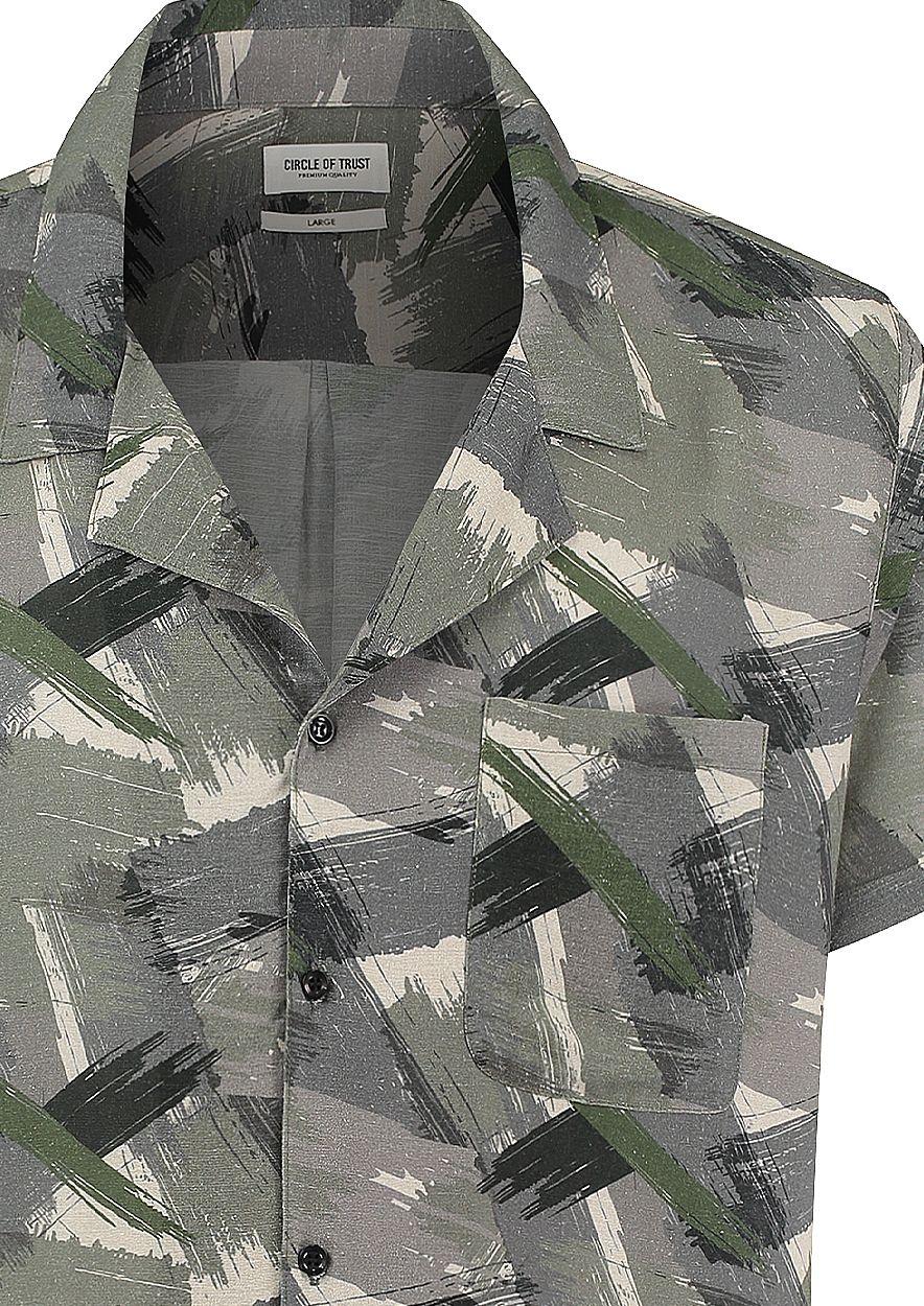 Circle Of Trust Henry Shirt Army Print