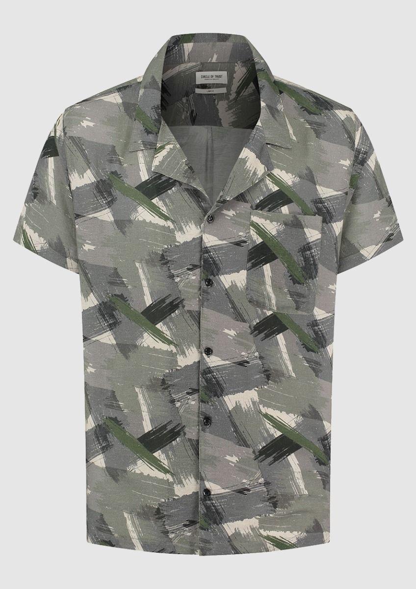 Circle Of Trust Henry Shirt Army Print