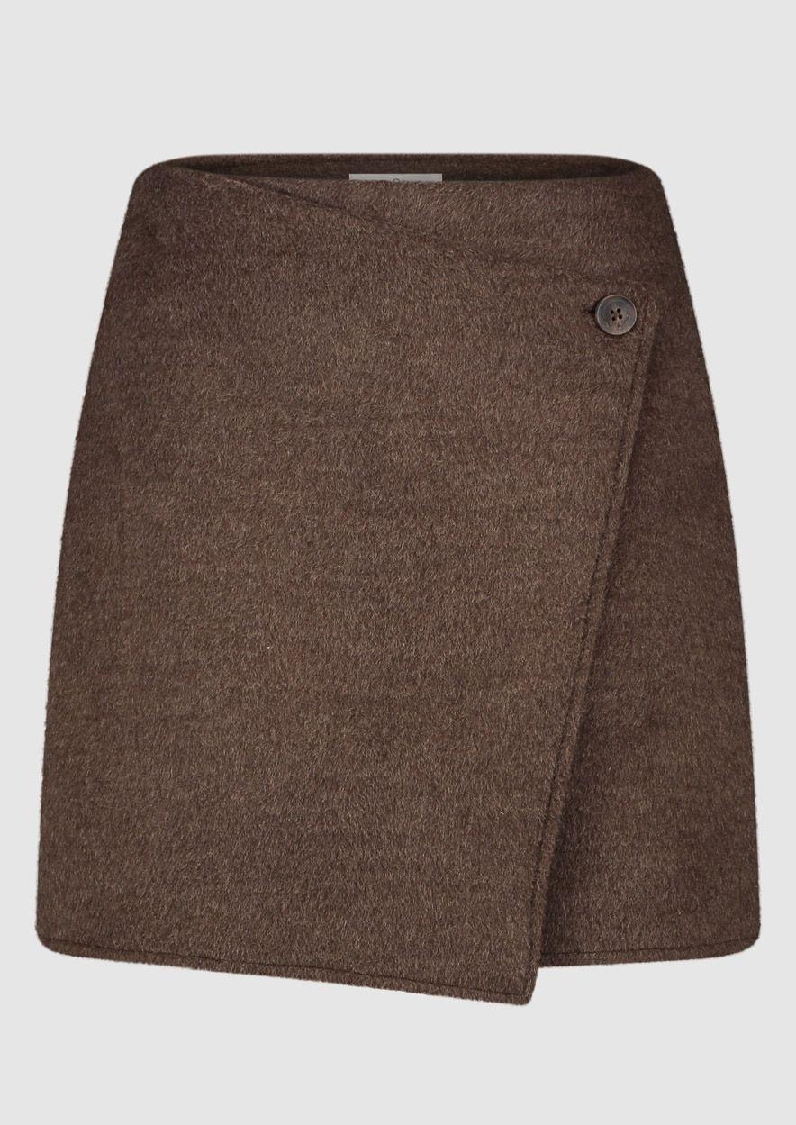 circle of trust Hilly Skirt Slate Brown Melange