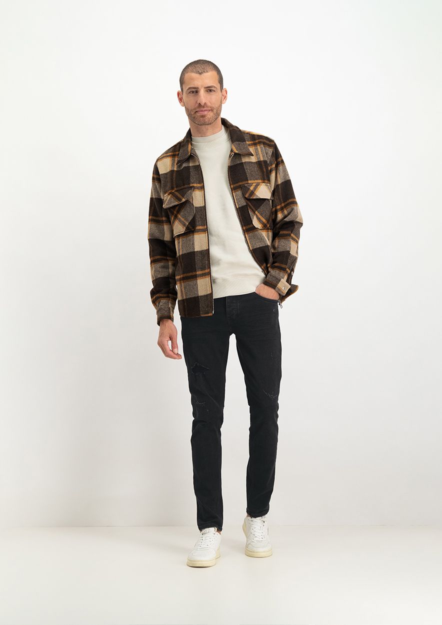 Circle Of Trust Jackson Overshirt Slate Brown