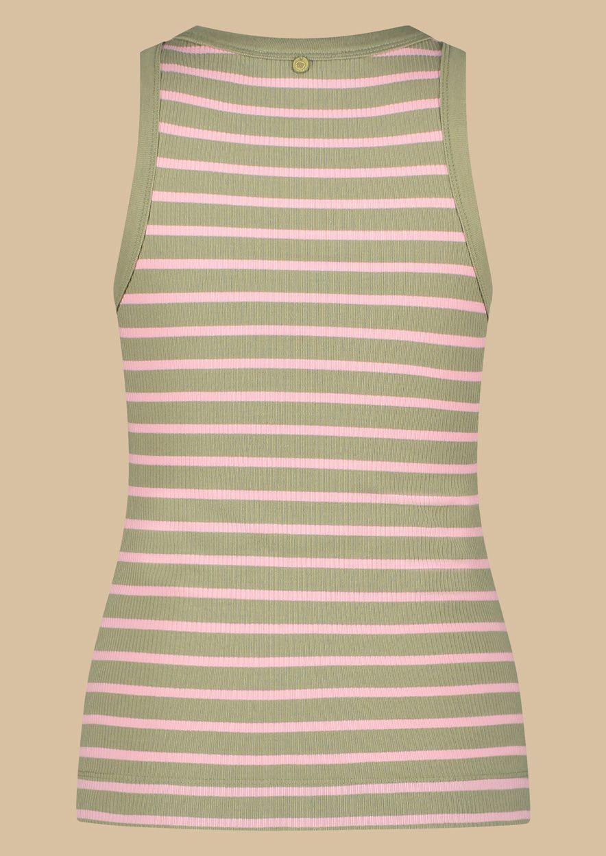 Circle Of Trust Jada Top Aurora Pink Stripe