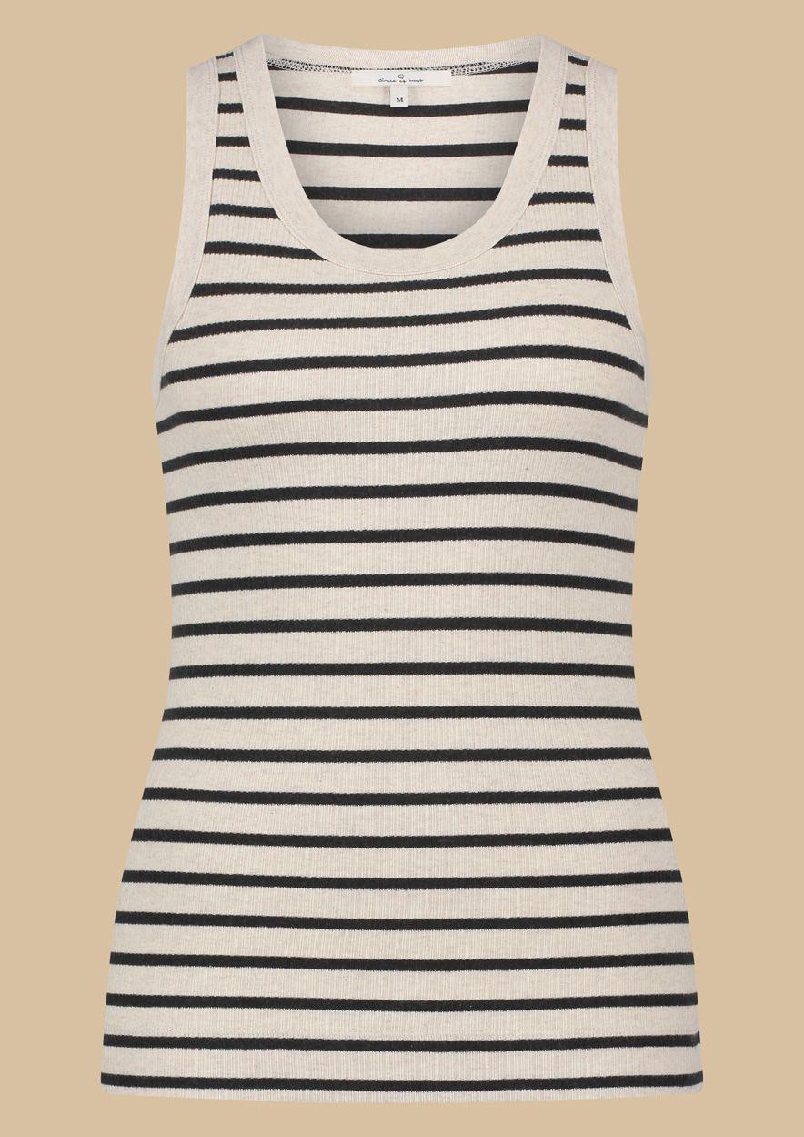 circle of trust Jada Top Nero Stripe