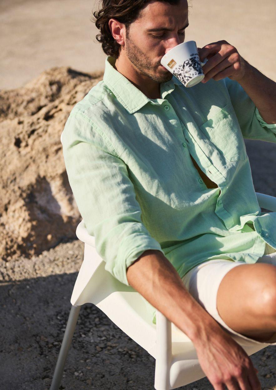 circle of trust Jared Shirt Soft green