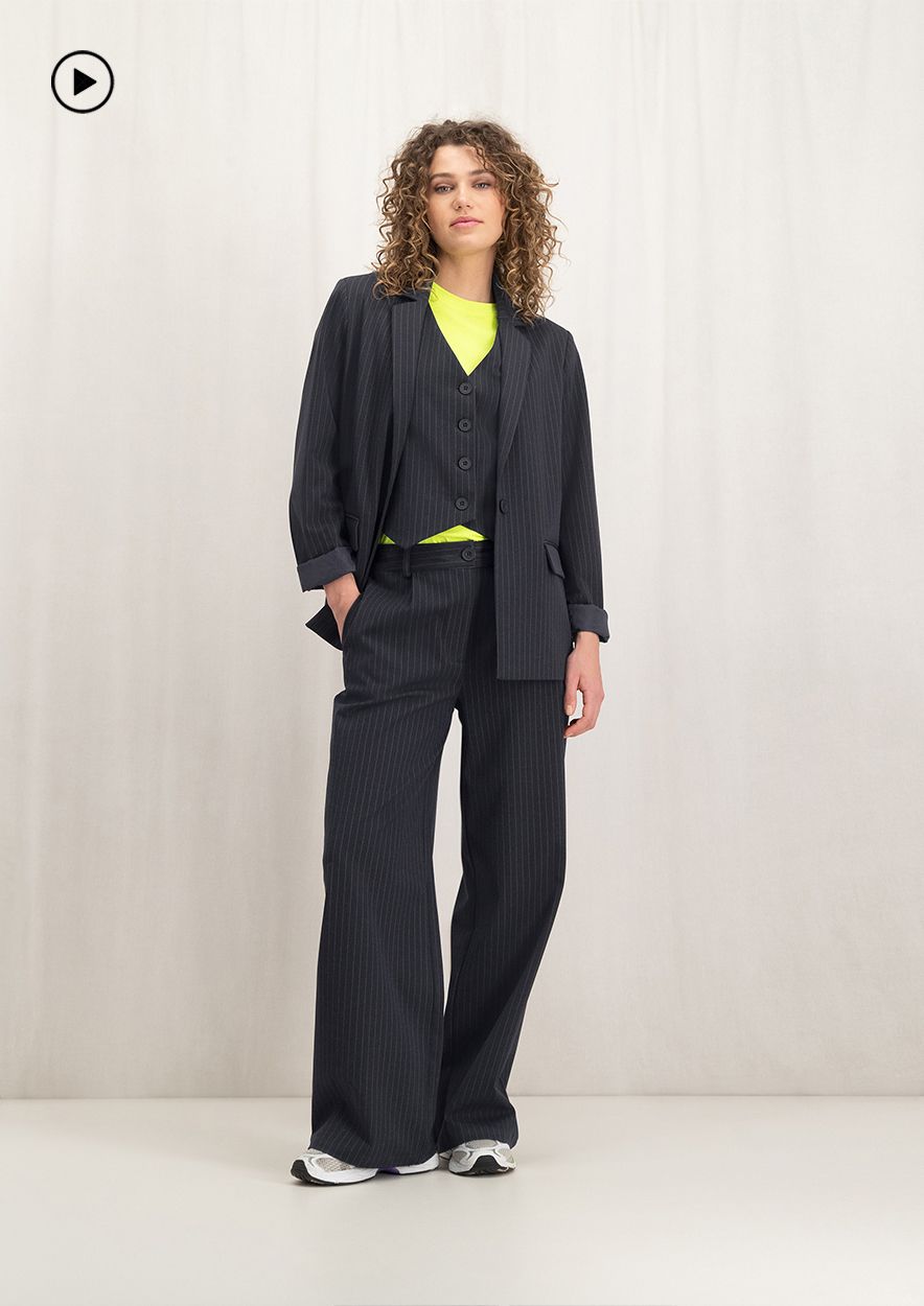 Circle Of Trust Jazz Gilet Dark Blue Stripe