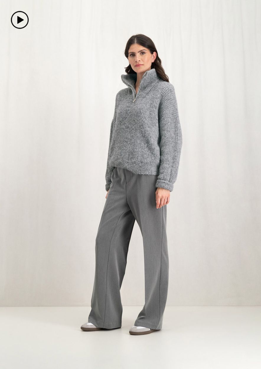 Circle Of Trust Jenna Pants Light Grey Stripe