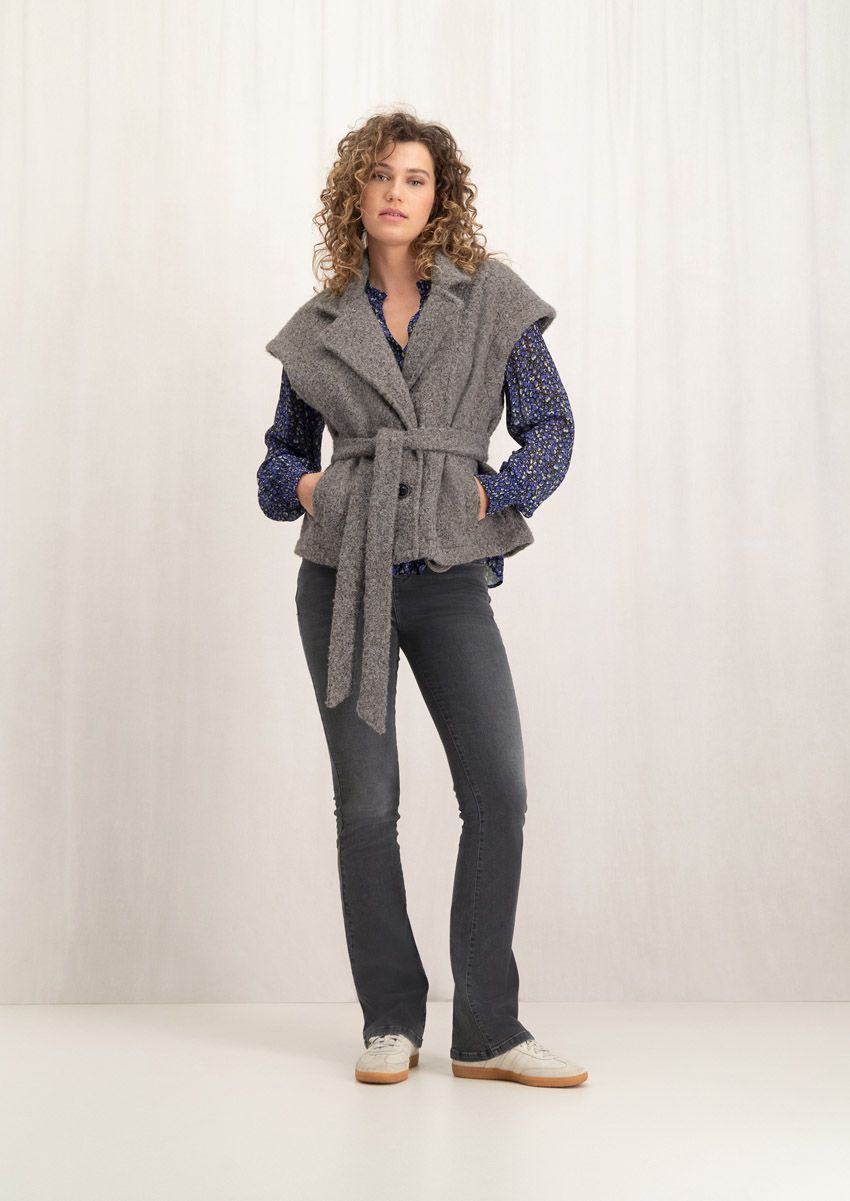 circle of trust Jenny Gilet Brindle Melange