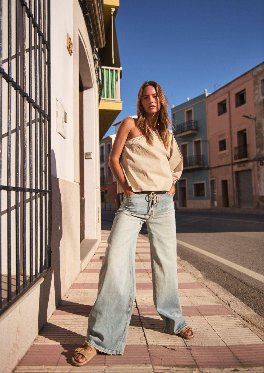 circle of trust Jona Soft Blue - Wide Leg High Waist