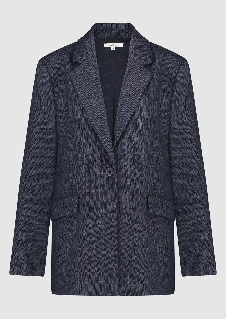 circle of trust Josha Blazer Dark Blue Melange