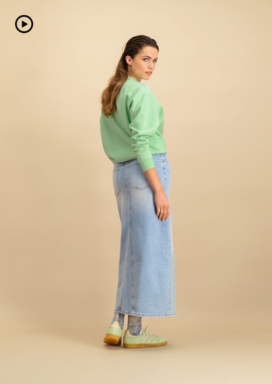 Circle Of Trust Kae Skirt Ocean Mist