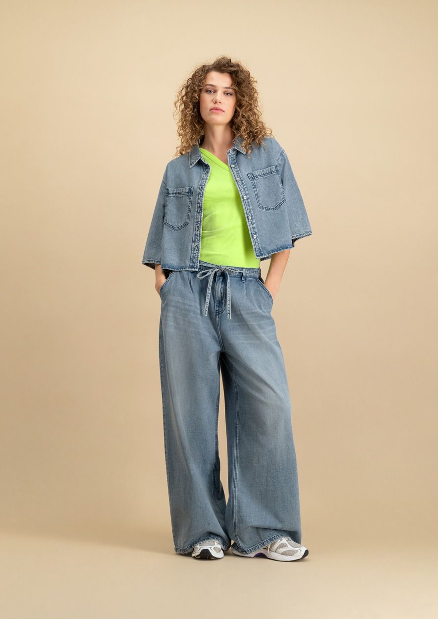 circle of trust Kenzi Wide Leg Ball Blue