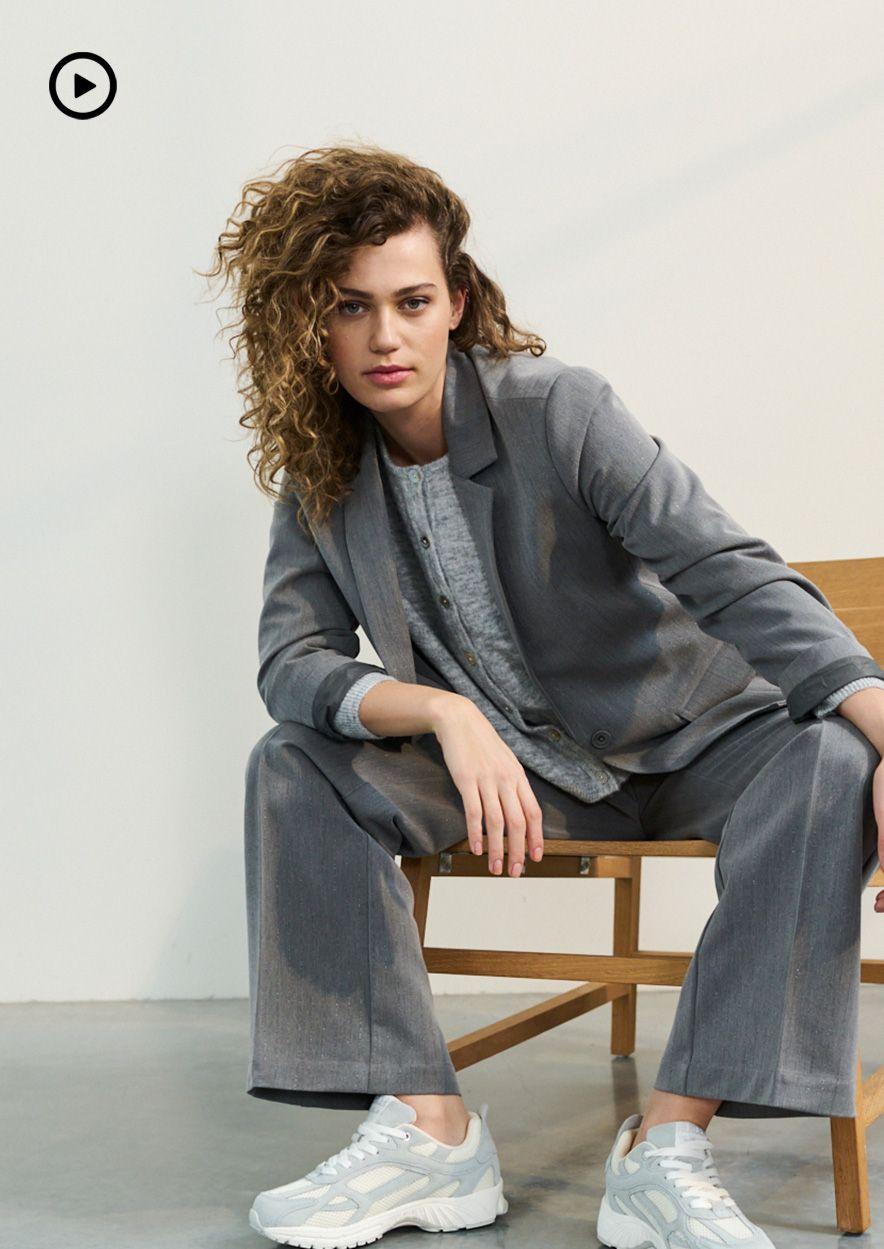 Circle Of Trust Koko Blazer Light Grey Stripe