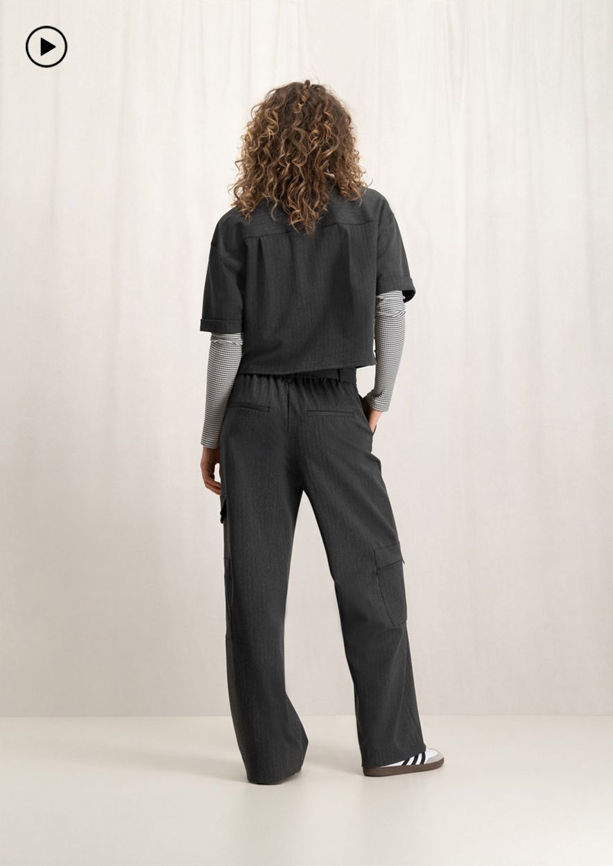 Circle Of Trust Krissie Pants Dark Grey Stripe