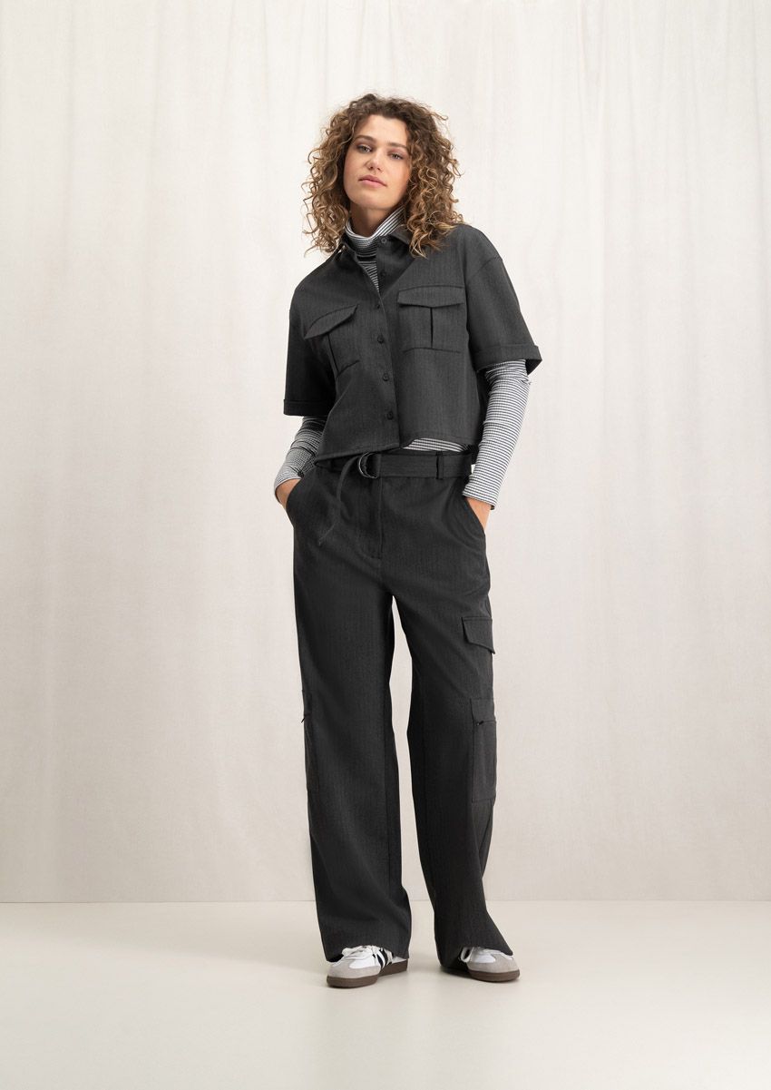 Circle Of Trust Krissie Pants Dark Grey Stripe