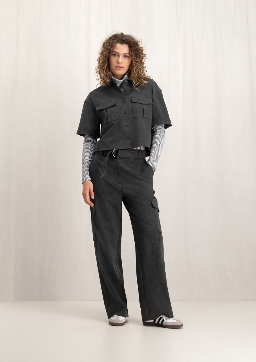 circle of trust Krissie pants Dark grey Stripe