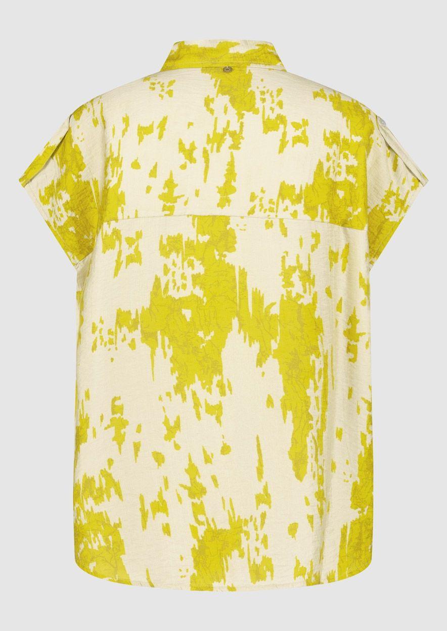 Circle Of Trust Lana Blouse Lime Marble