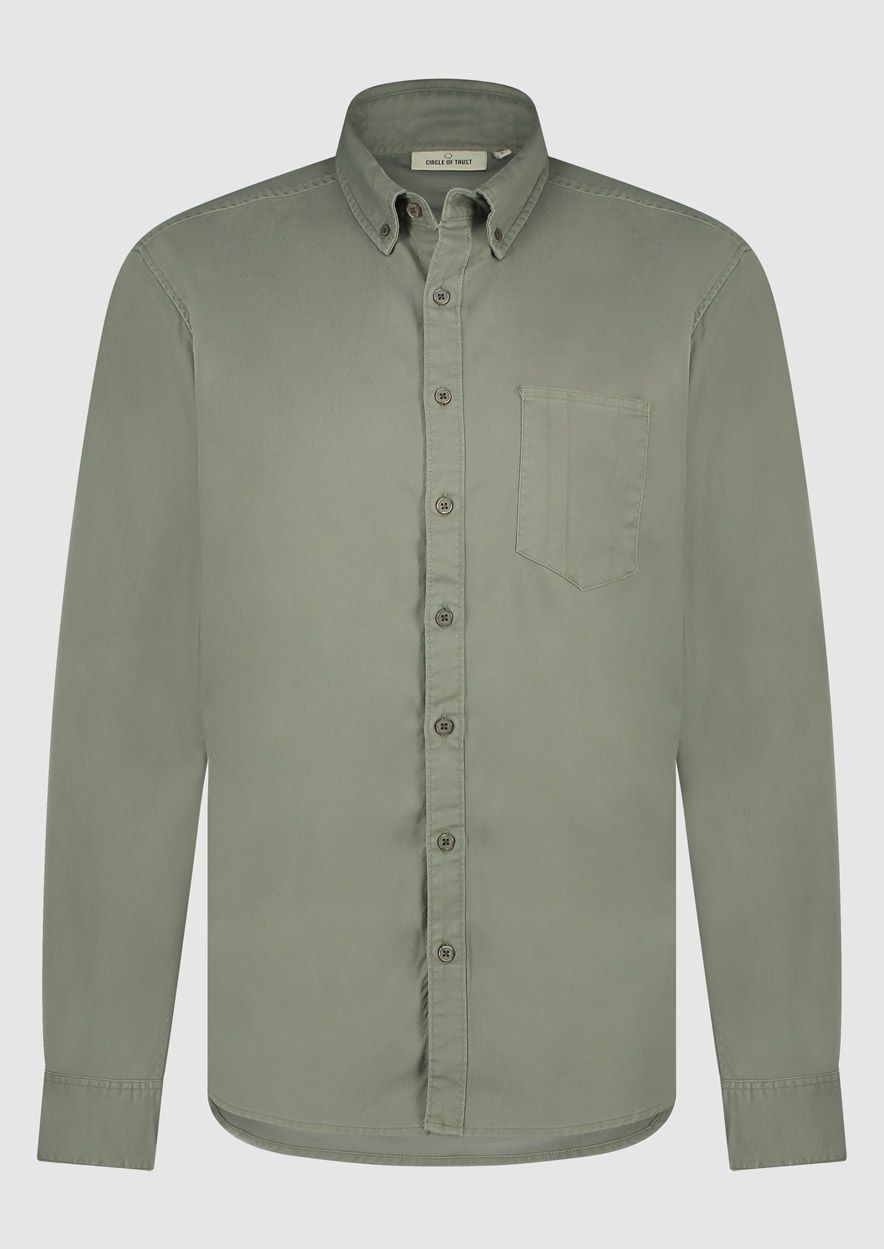 circle of trust Laurens Shirt Olive Leaf