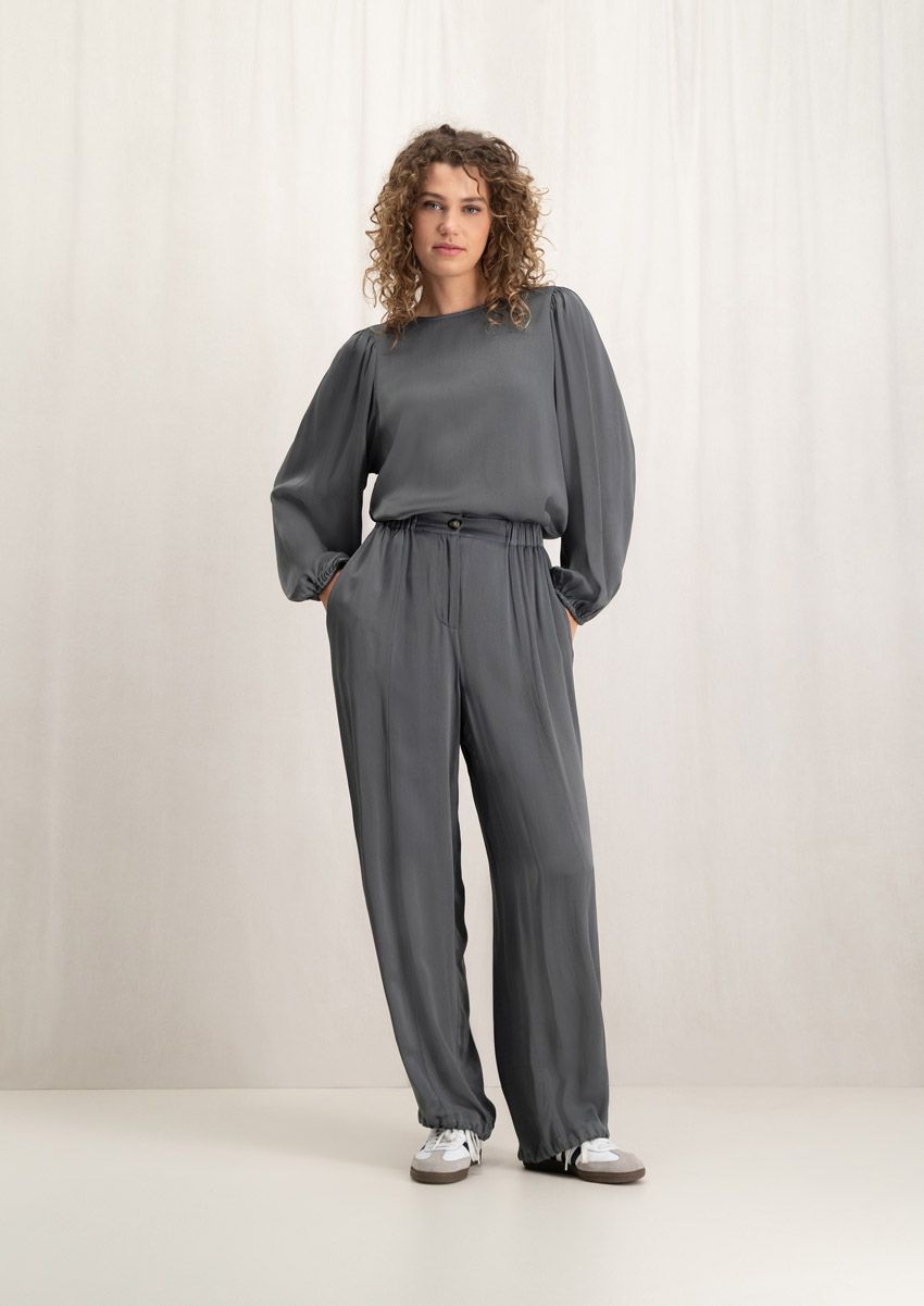 circle of trust Leila Blouse Steel