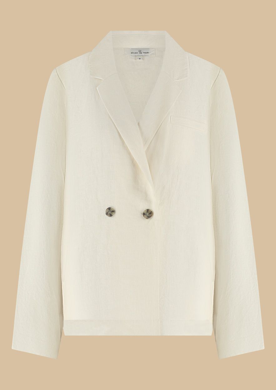circle of trust Lennon Blazer Bone White