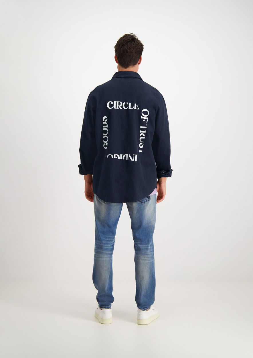 Circle Of Trust Liam Overshirt Midnight Blue