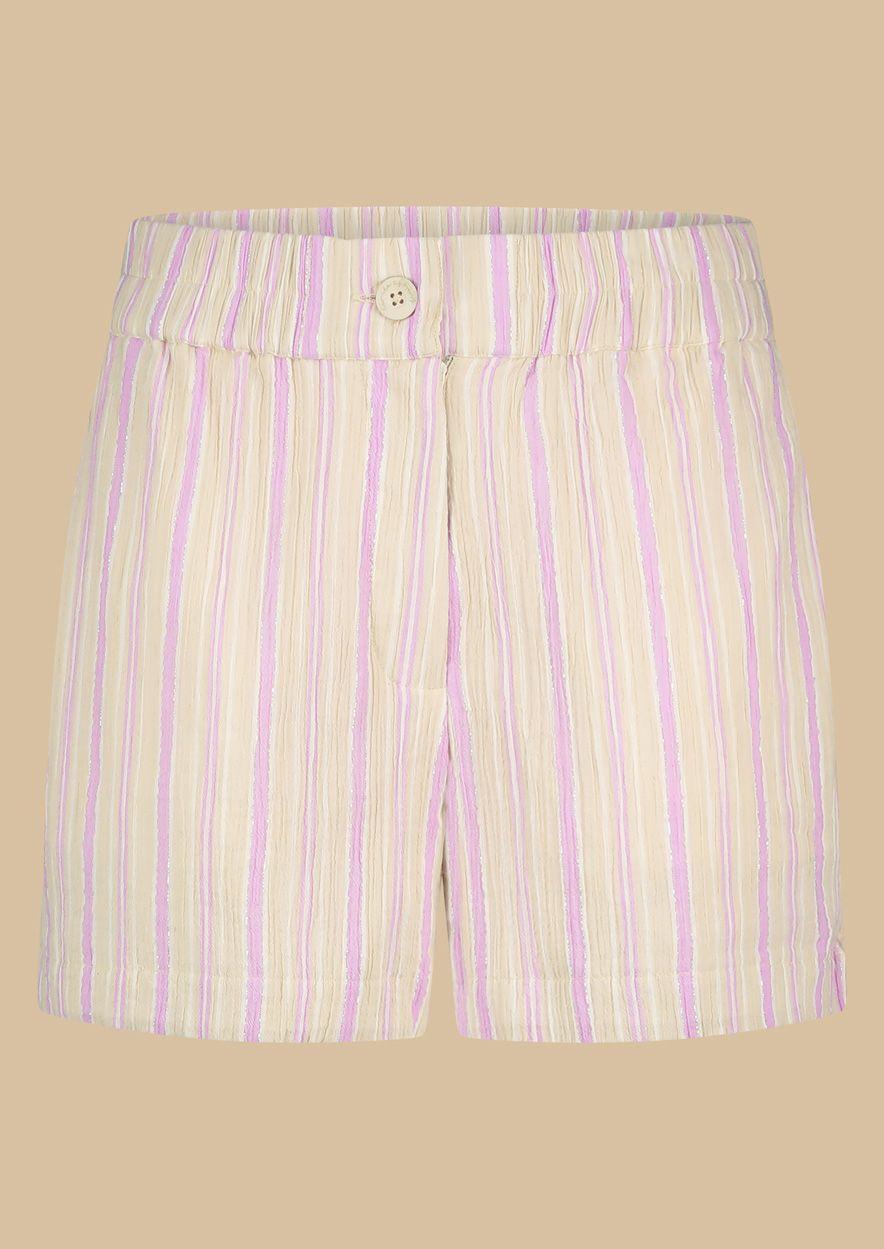 circle of trust Lilou Short Lilac Breeze Stripe