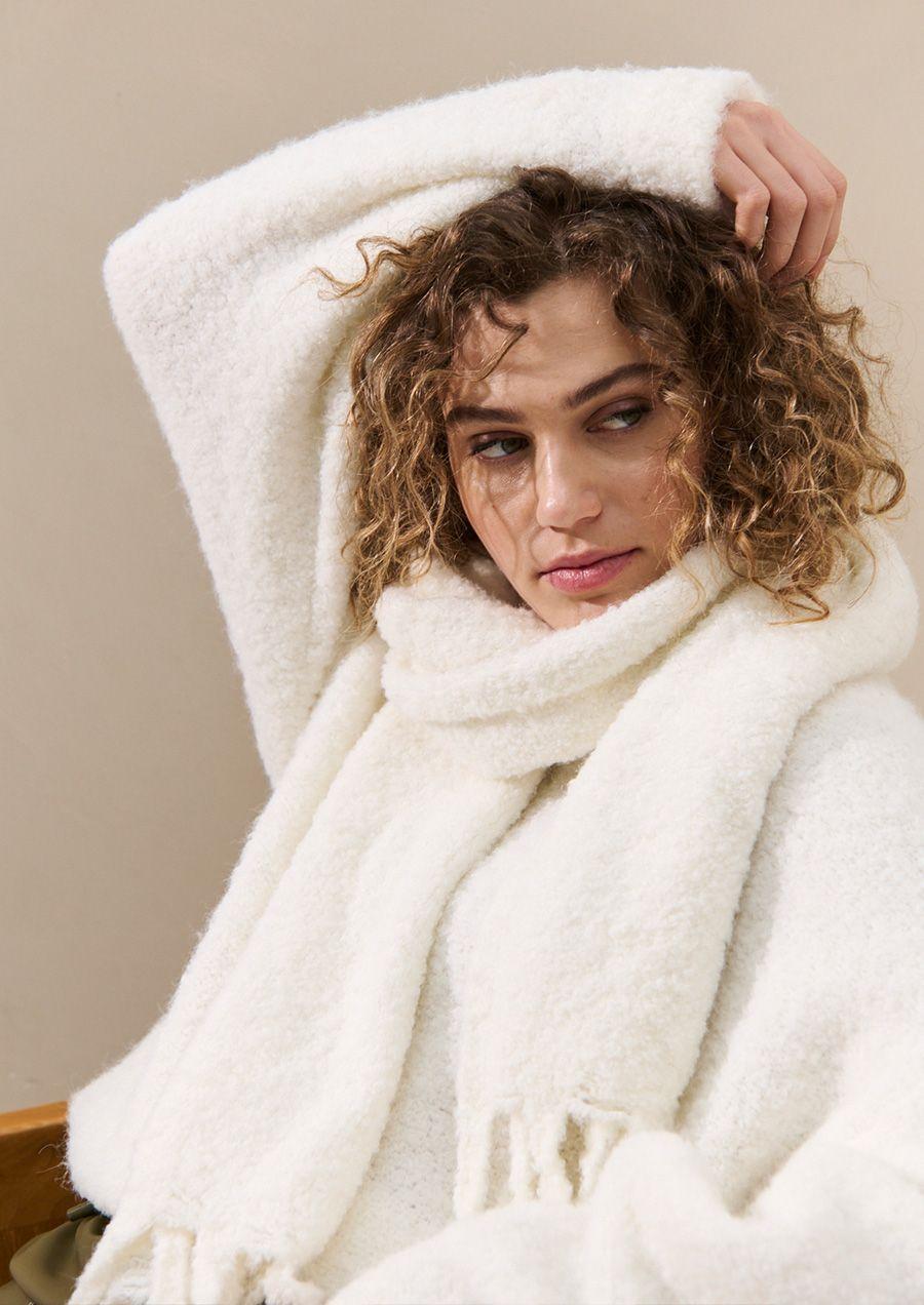 circle of trust Lin Scarf Antique White