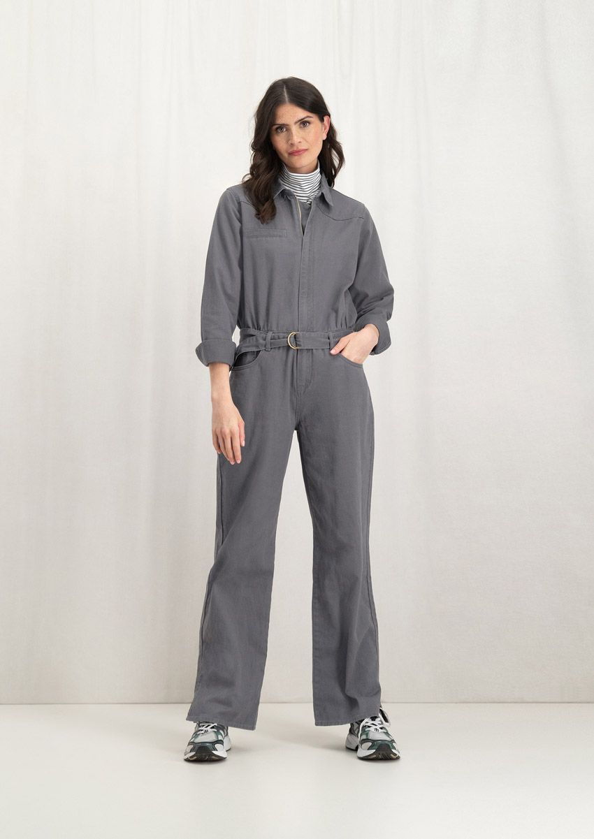 circle of trust Lina Jumpsuit Steel