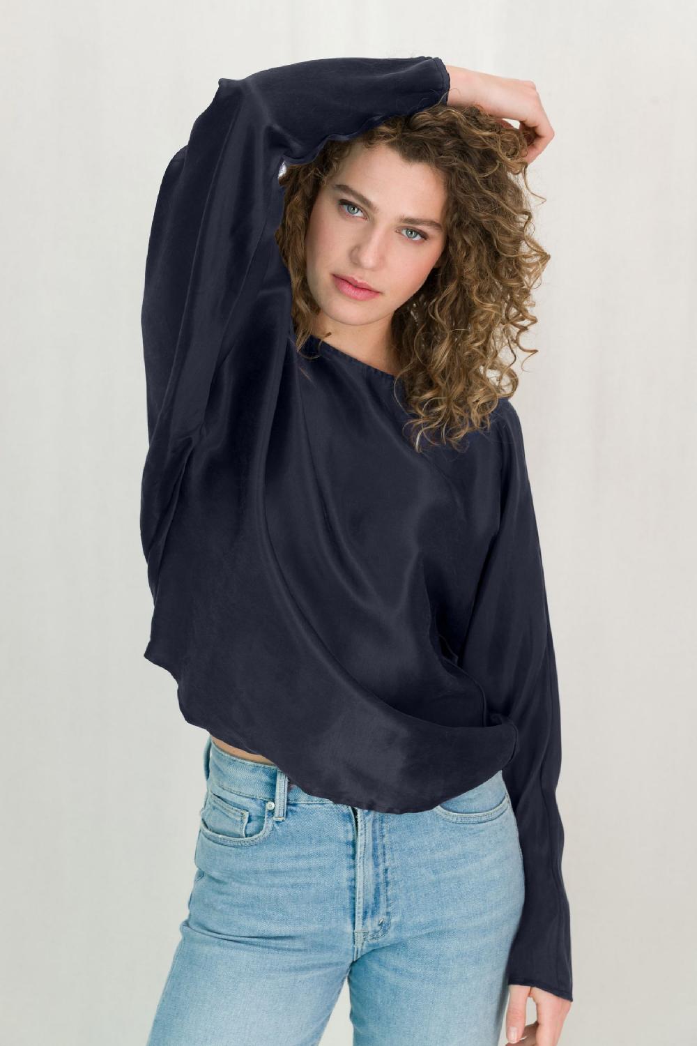 Circle Of Trust Liza Top Blue Nights