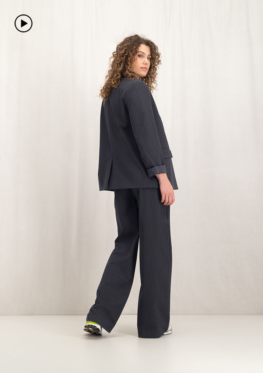 Circle Of Trust Lizz Pants Dark Blue Stripe