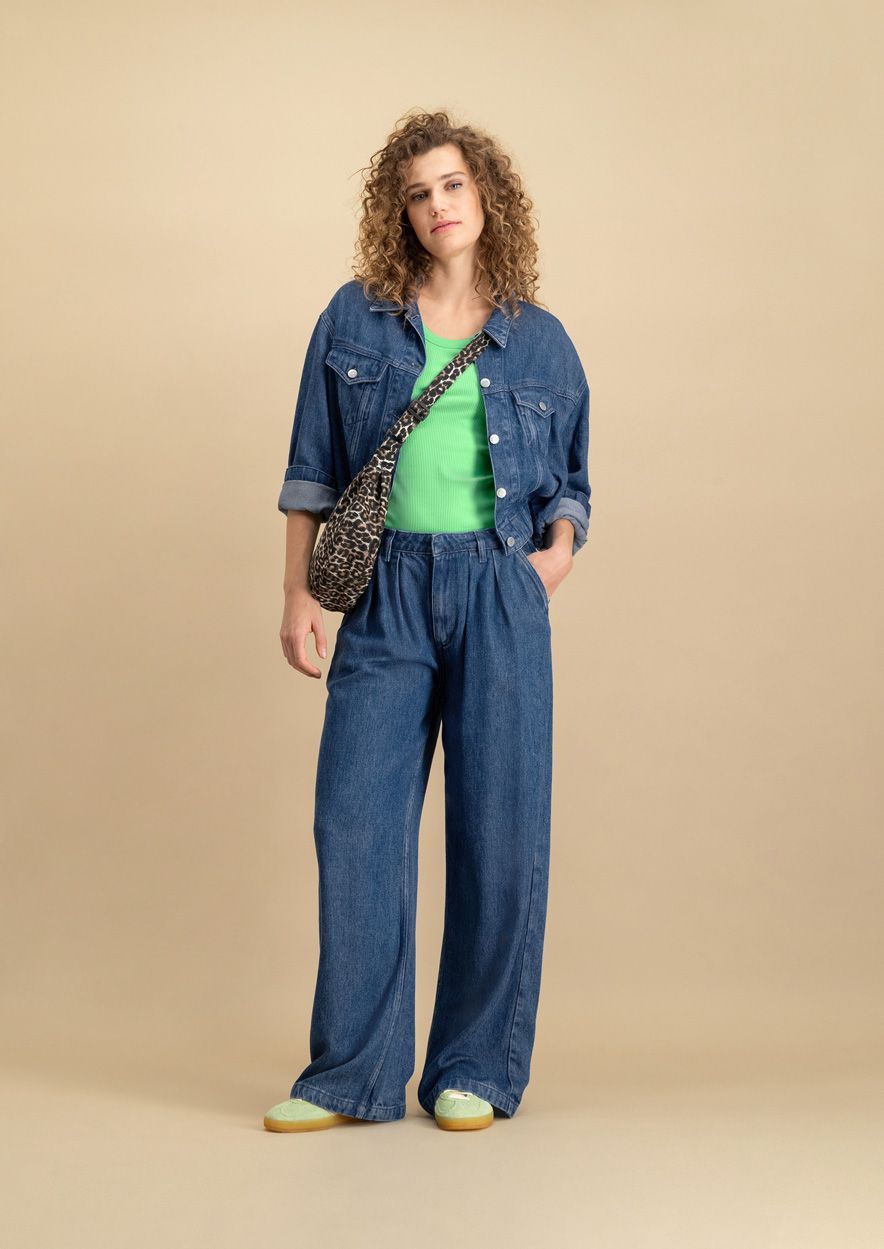 Circle Of Trust Lori Deep Pool Blue - Wide Leg