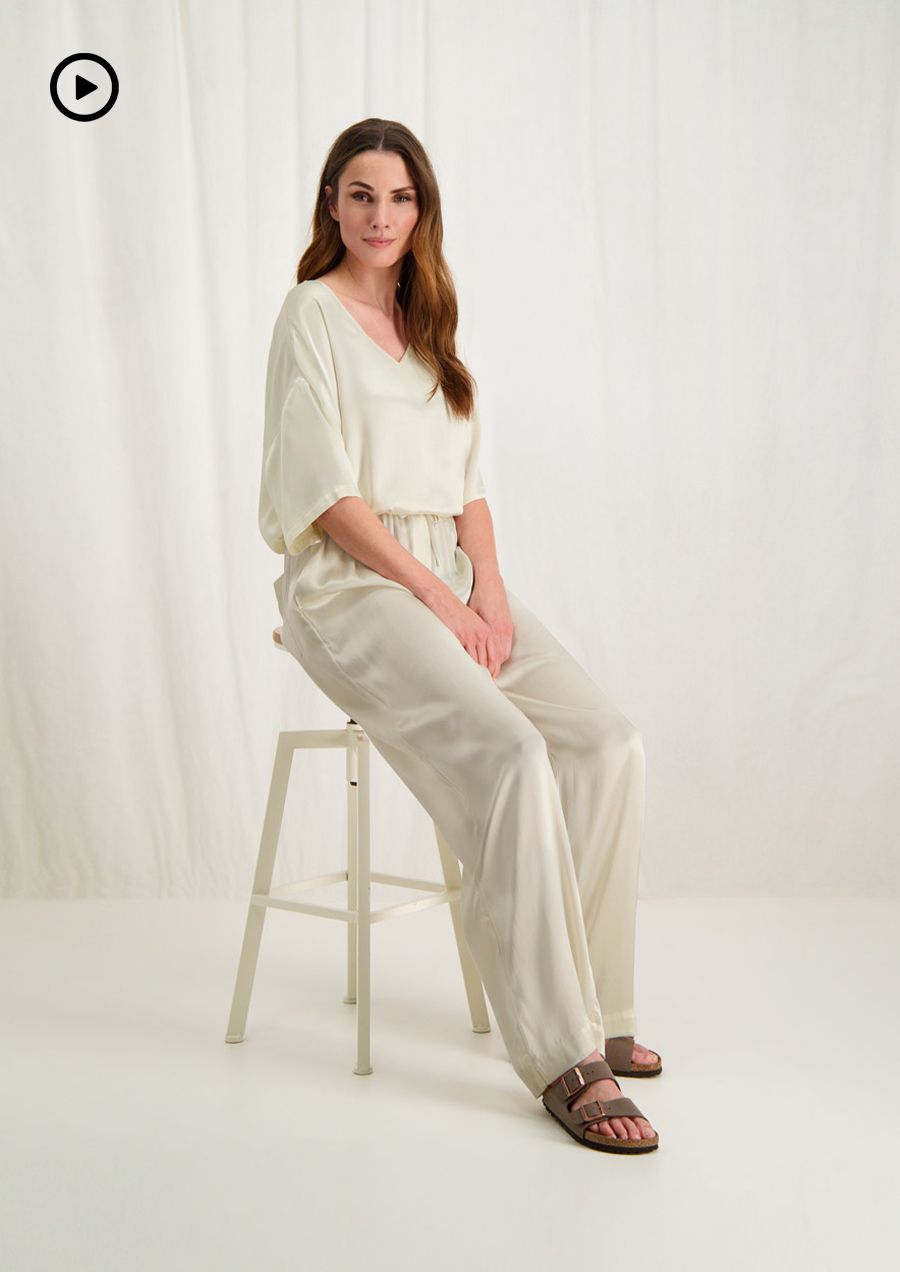 circle of trust Lyndi Pants Antique white