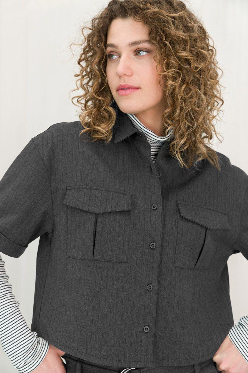 Circle Of Trust Minou Blouse Dark Grey Stripe