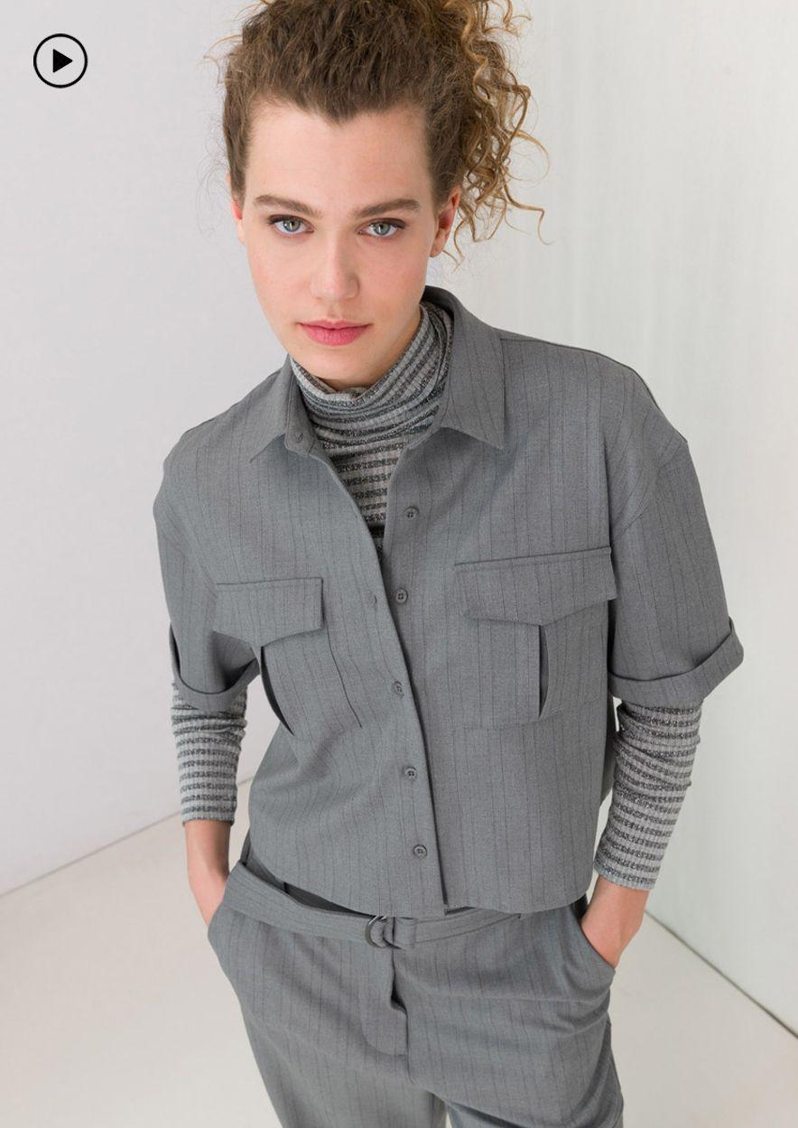 Circle Of Trust Minou Blouse Grey Stripe